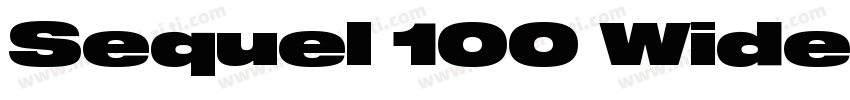Sequel 100 Wide 65 W字体转换